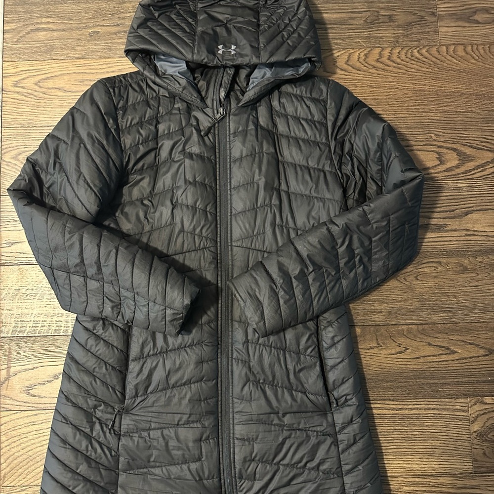 Under Armour Mid-Fitted Light Puffer Jacket – Black, Size Small